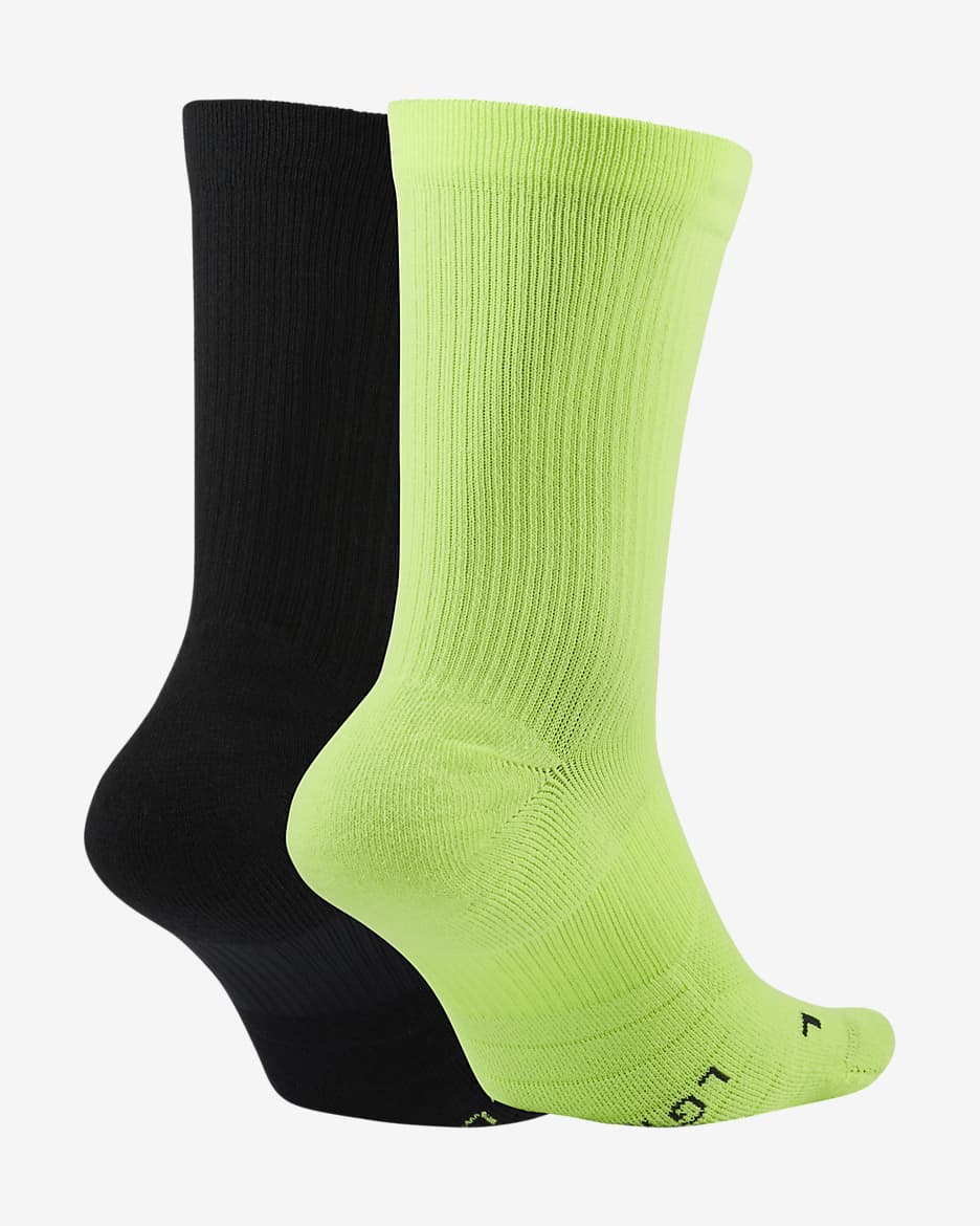 Lime green nike socks shop